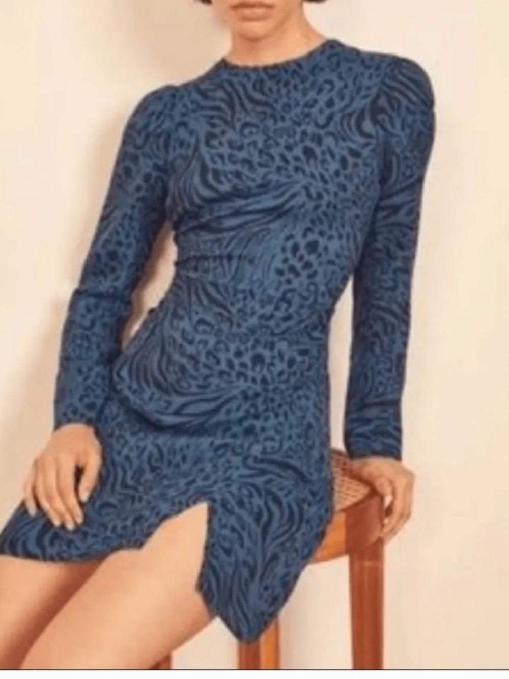 Reformation Charley Vixen Cheetah Print Mini Dress